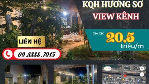 Đất kqh Hương Sơ view kênh 150m 20.5tr