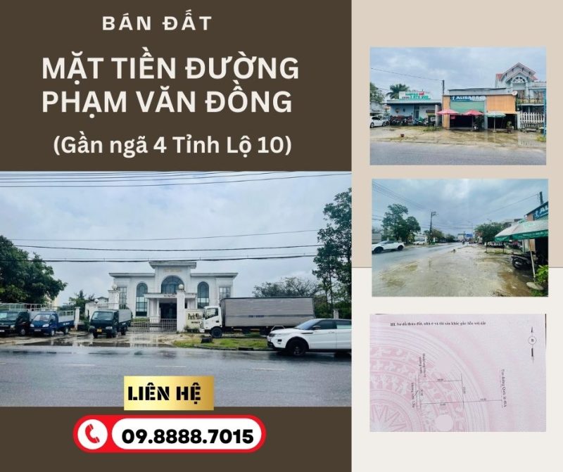 Bán đất mặt tiền Phạm Văn Đồng 200m2 15 tỷ