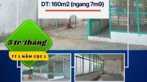 Cho thuê mặt bằng Nguyễn Văn Linh 160m 5tr.thang