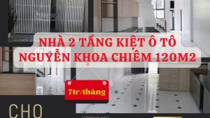 Cho thuê nhà 2 tầng kiệt ô tô Nguyễn Khoa Chiêm 7tr.thang