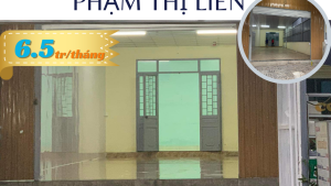 Cho thuê nhà mặt tiền phạm thị liên 6.5tr