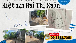 Đất 2 mt kiệt 141 Bùi Thị Xuân 28tr.m