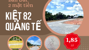 Bán đất kiệt 82 Quảng Tế 101m 1850tr