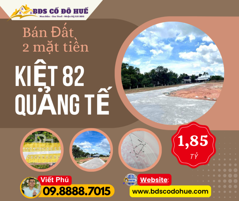 Bán đất kiệt 82 Quảng Tế 101m 1850tr