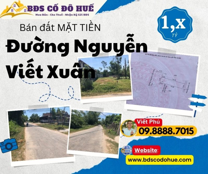 Bán đất mặt tiền đường nvx